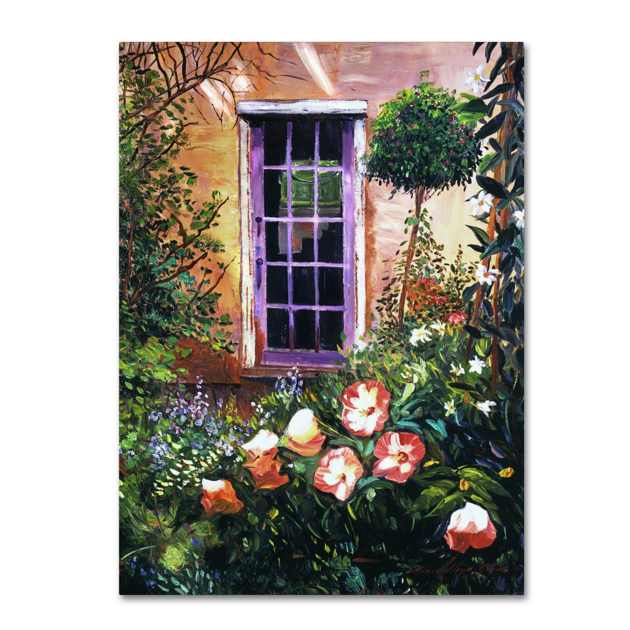 David Lloyd Glover 'Tuscany Villa Garden' Canvas Wall Art 35 X 47 Inches