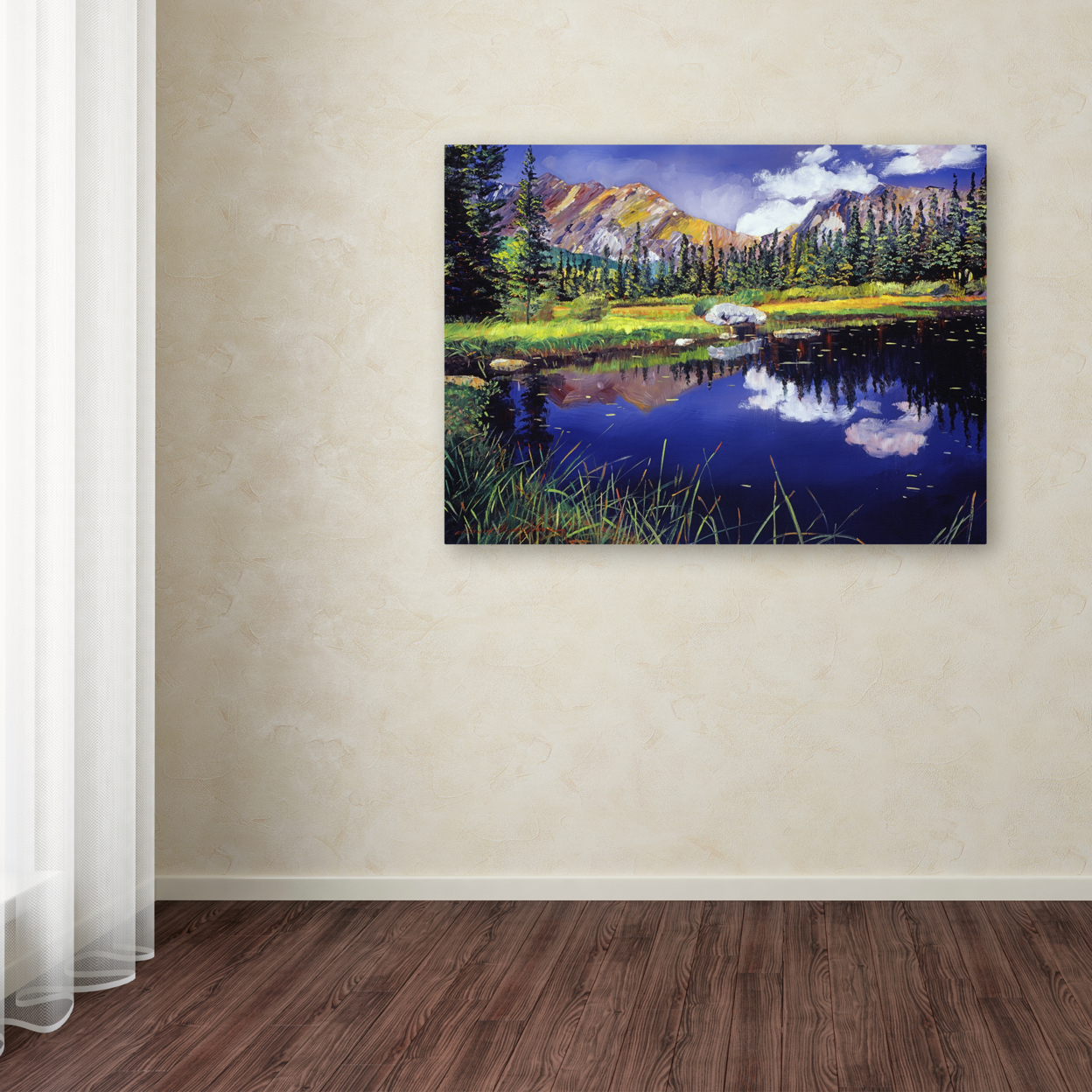 David Lloyd Glover 'Reflections In Solitude' Canvas Wall Art 35 X 47 Inches