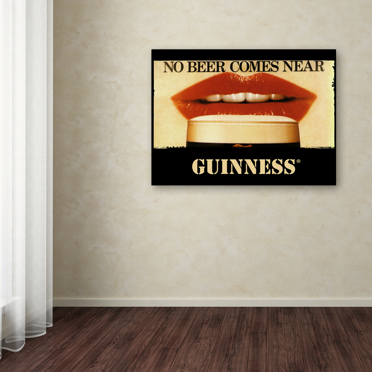Guinness Brewery 'No Beer Comes Near' Canvas Wall Art 35 X 47 Inches