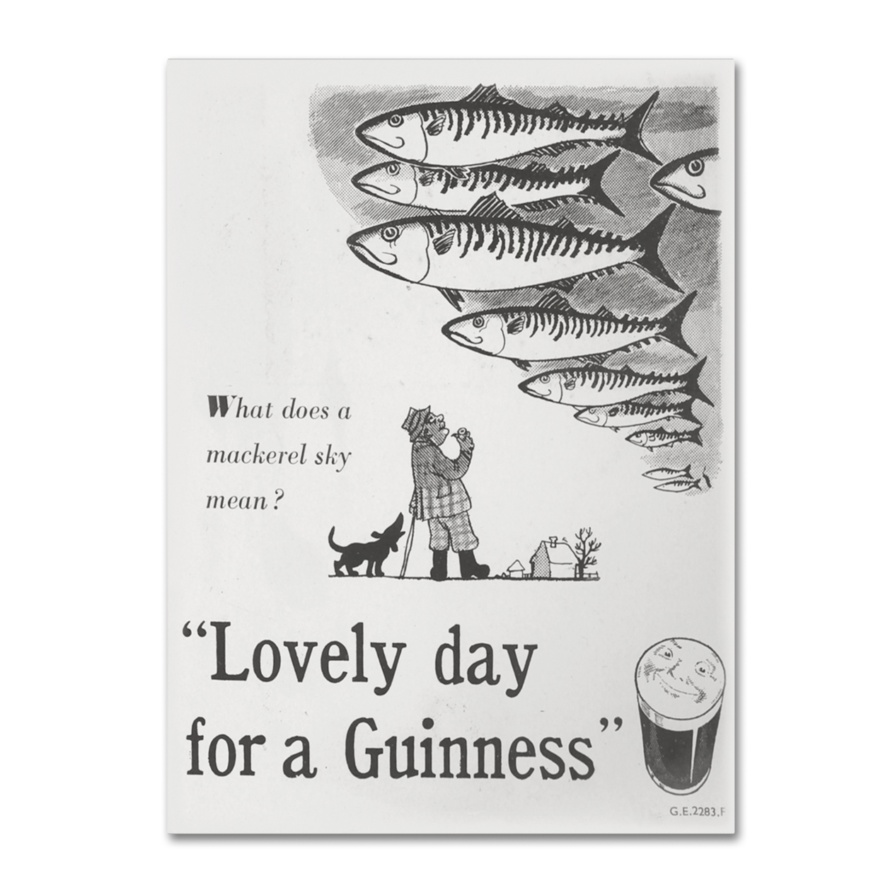 Guinness Brewery 'Lovely Day For A Guinness V' Canvas Wall Art 35 X 47 Inches
