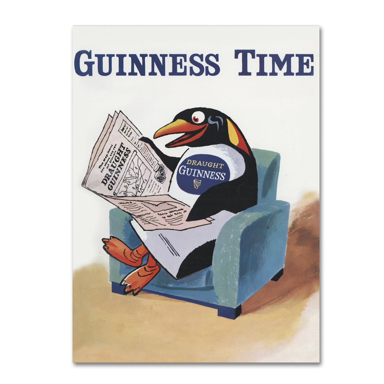 Guinness Brewery 'Guinness Time II' Canvas Wall Art 35 X 47 Inches