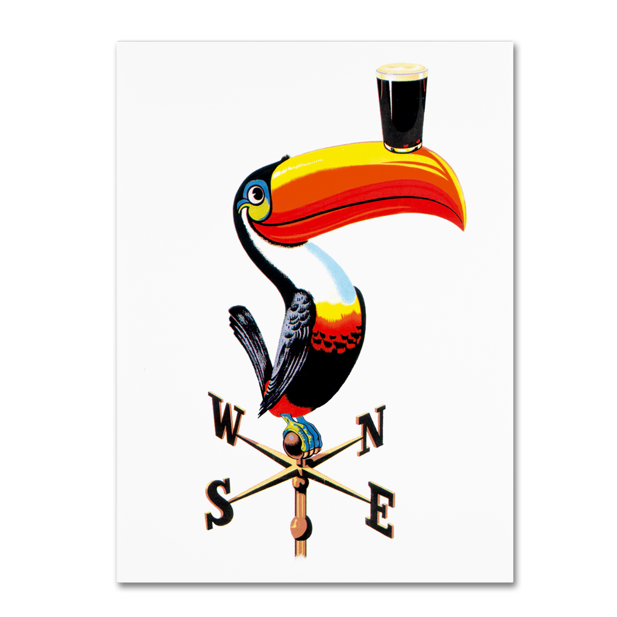 Guinness Brewery 'Guinness V' Canvas Wall Art 35 X 47 Inches