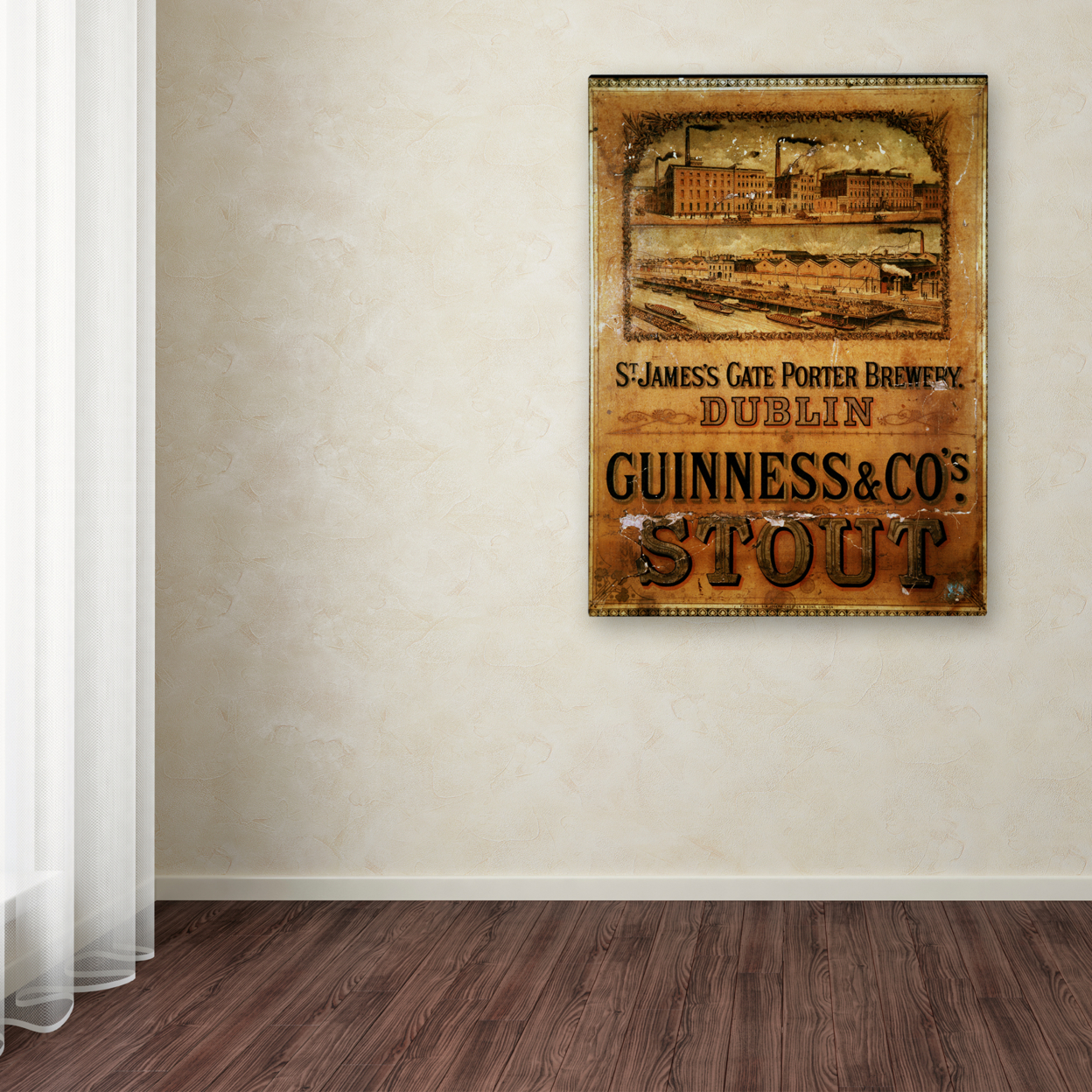 Guinness Brewery 'St. James' Gate Porter Brewery' Canvas Wall Art 35 X 47 Inches