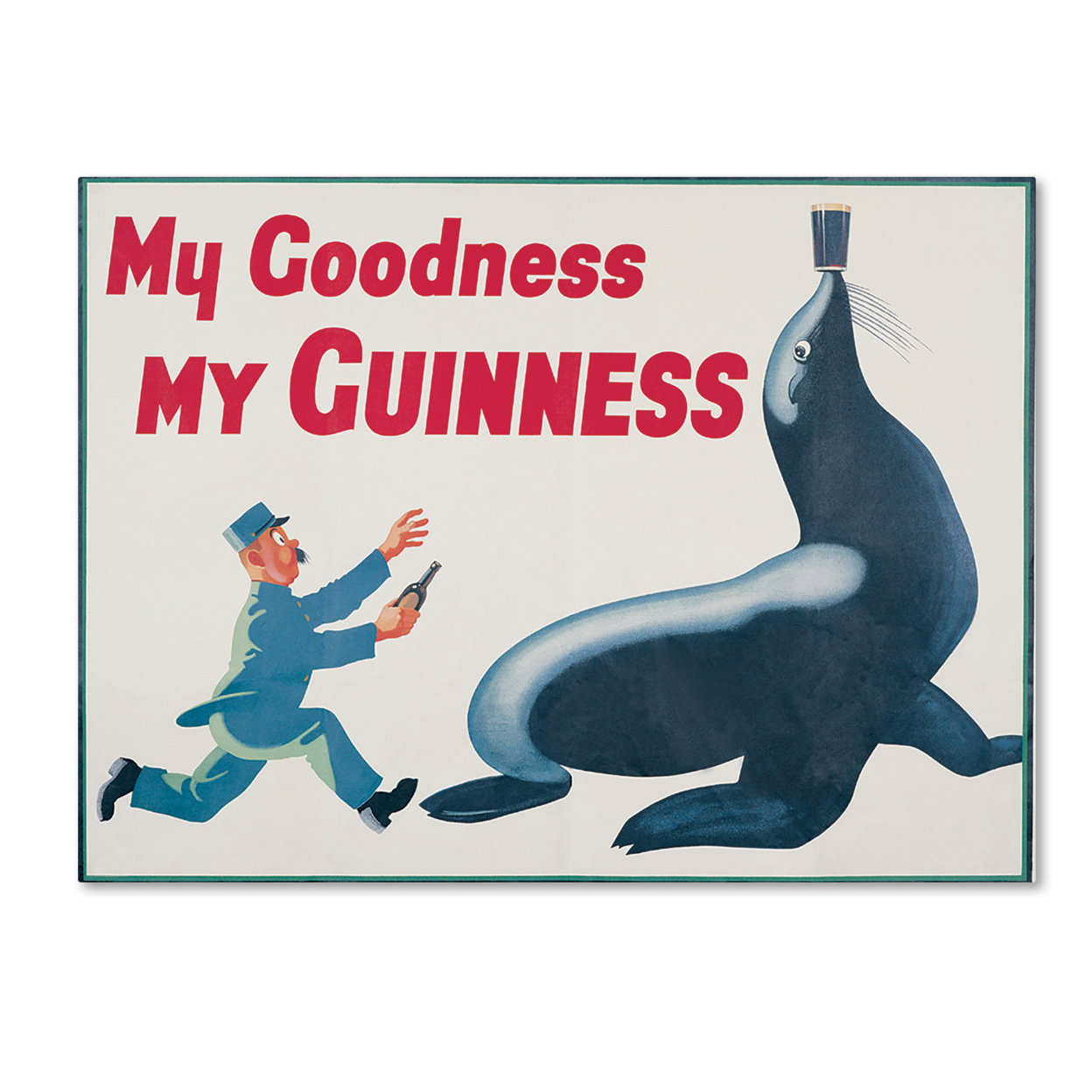 Guinness Brewery 'My Goodness My Guinness II' Canvas Wall Art 35 X 47 Inches