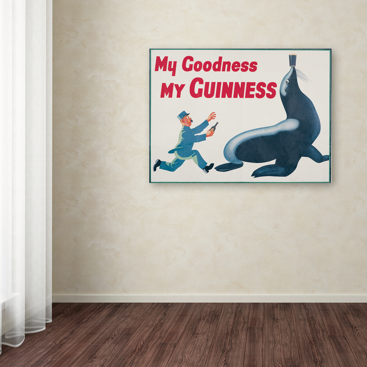 Guinness Brewery 'My Goodness My Guinness II' Canvas Wall Art 35 X 47 Inches