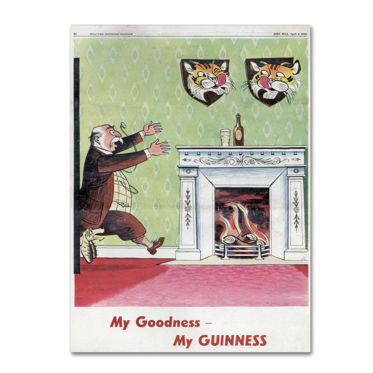 Guinness Brewery 'My Goodness My Guinness V' Canvas Wall Art 35 X 47 Inches