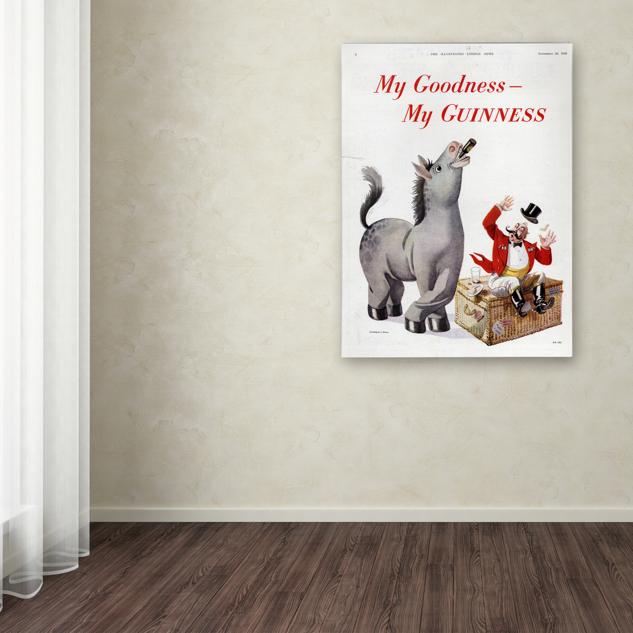 Guinness Brewery 'My Goodness My Guinness VI' Canvas Wall Art 35 X 47 Inches