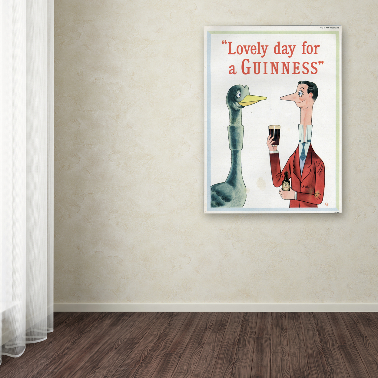 Guinness Brewery 'Lovely Day For A Guinness XIII' Canvas Wall Art 35 X 47 Inches