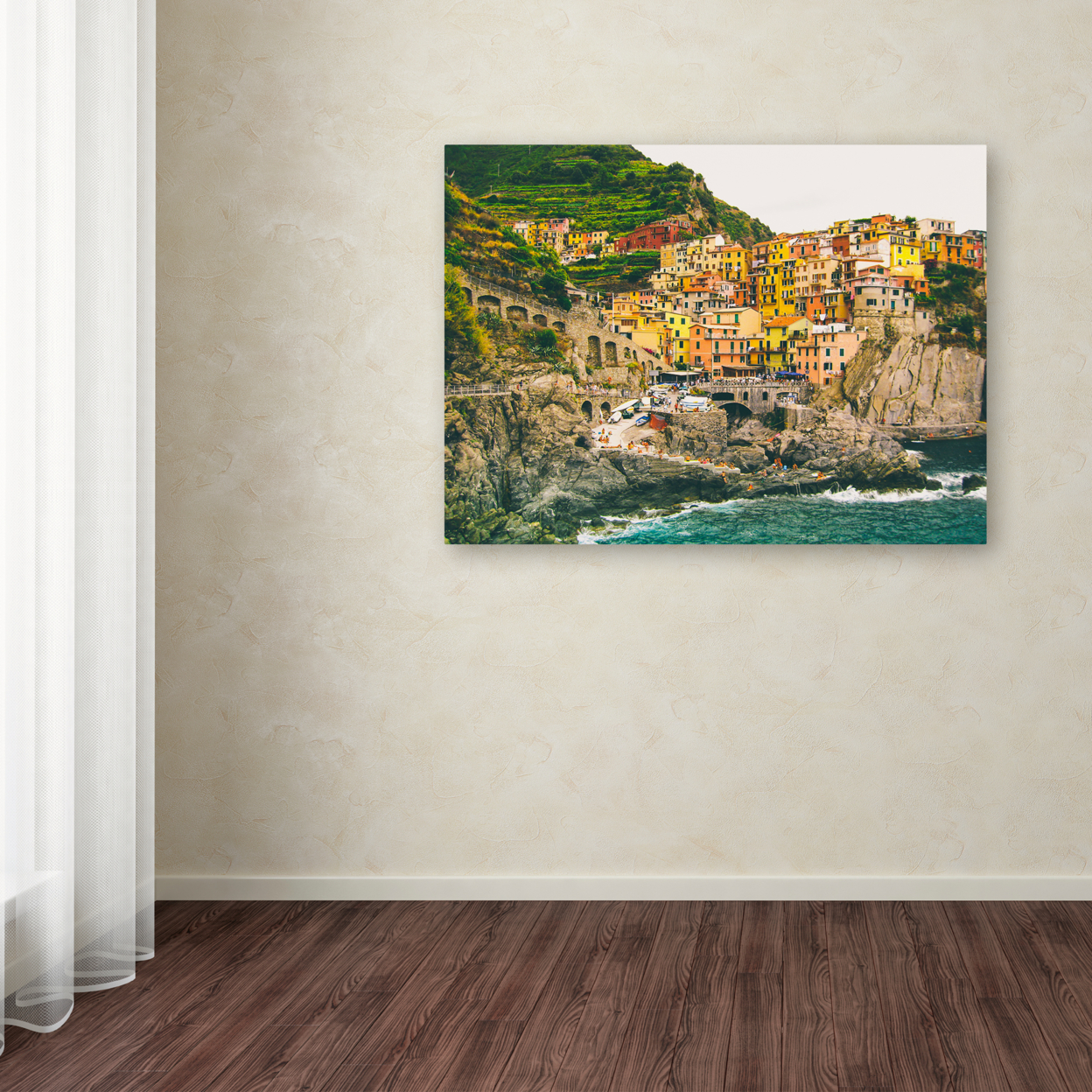 Ariane Moshayedi 'Cinque Terre 3' Canvas Wall Art 35 X 47 Inches