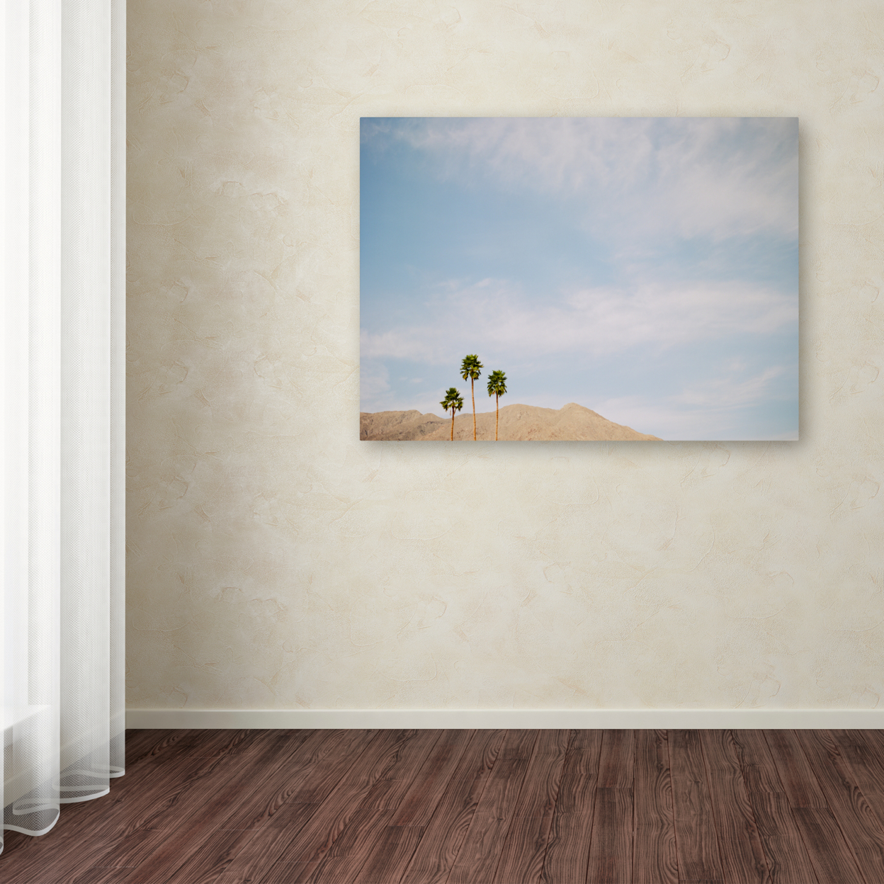Ariane Moshayedi 'Three Palms' Canvas Wall Art 35 X 47 Inches