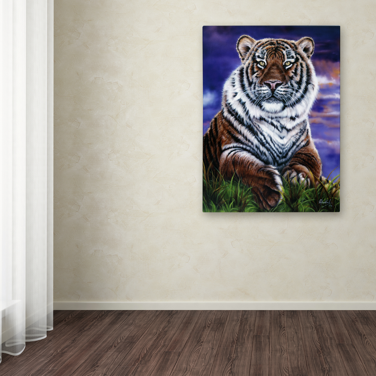 Jenny Newland 'Arizona Tiger' Canvas Wall Art 35 X 47 Inches