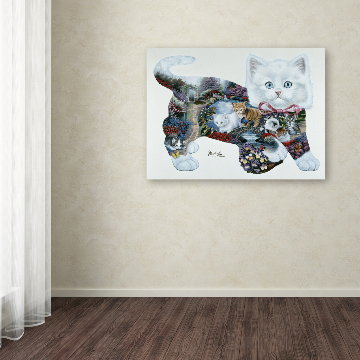 Jenny Newland 'Kitten Tales' Canvas Wall Art 35 X 47 Inches