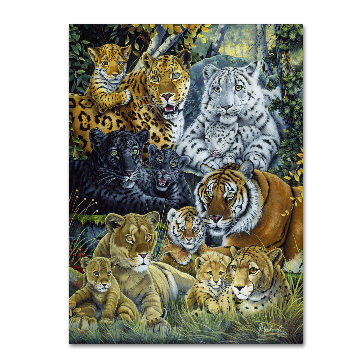 Jenny Newland 'The Mother's Pride' Canvas Wall Art 35 X 47 Inches