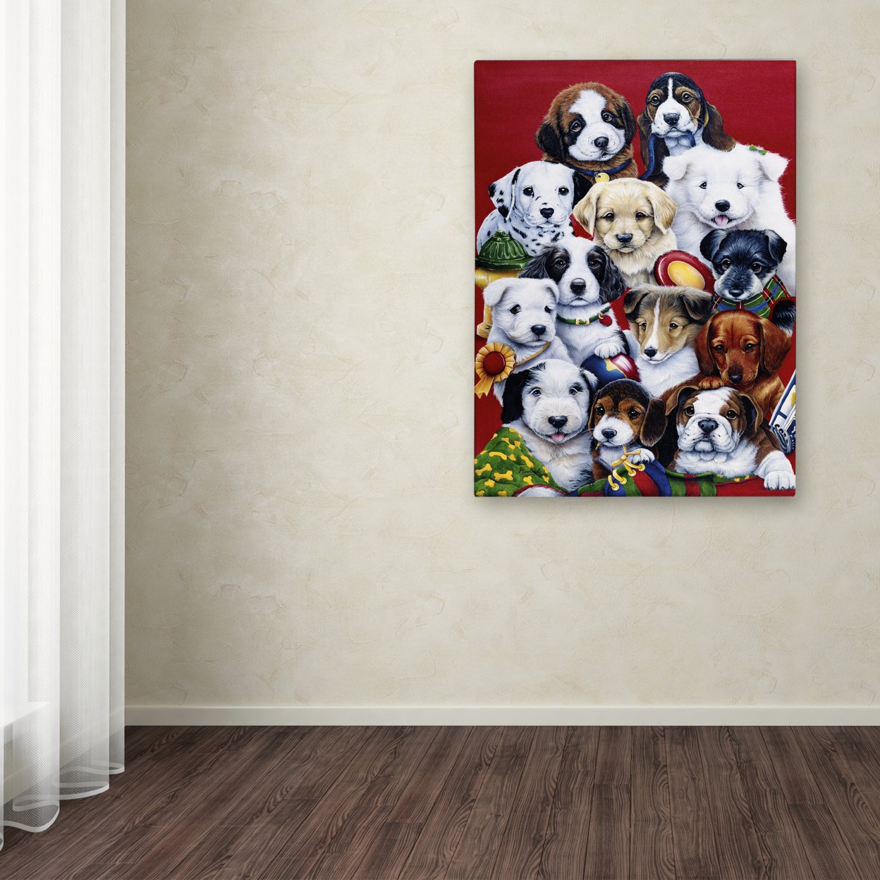Jenny Newland 'Picture Day' Canvas Wall Art 35 X 47 Inches