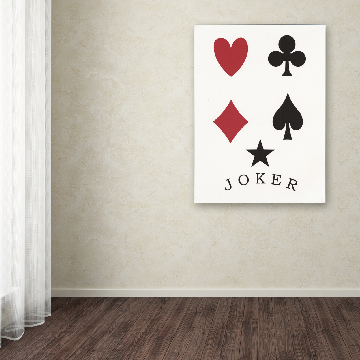 Jenny Newland 'Joker' Canvas Wall Art 35 X 47 Inches