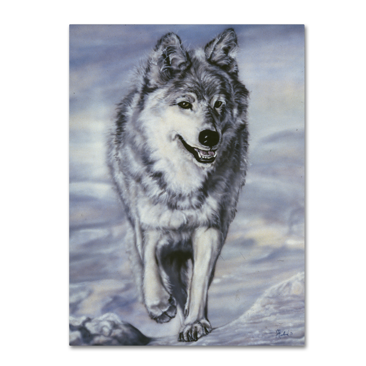 Jenny Newland 'Lord Of The Winterland' Canvas Wall Art 35 X 47 Inches
