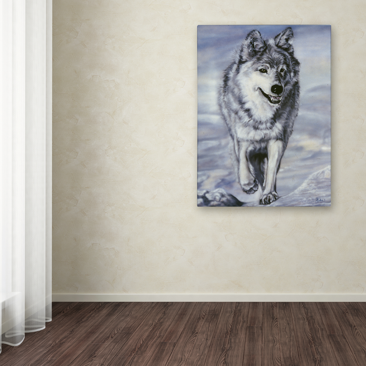 Jenny Newland 'Lord Of The Winterland' Canvas Wall Art 35 X 47 Inches