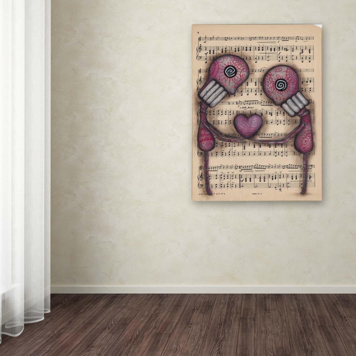 Abril Andrade 'Nuestro Amor Eterno' Canvas Wall Art 35 X 47 Inches