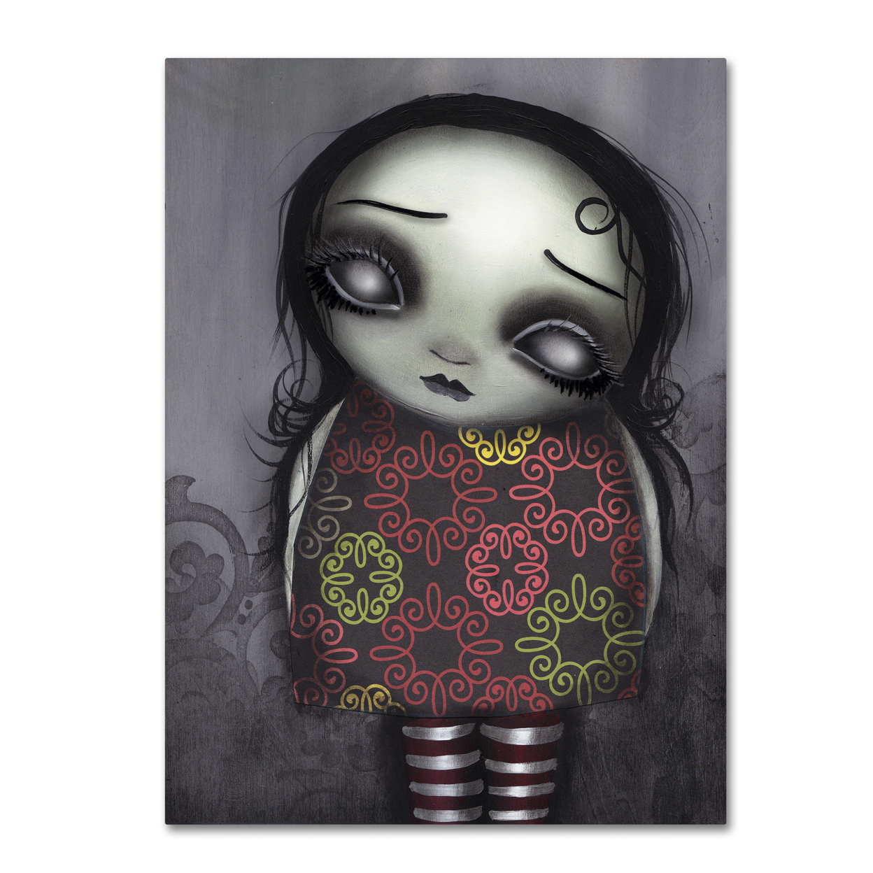 Abril Andrade 'Zombie Girl' Canvas Wall Art 35 X 47 Inches