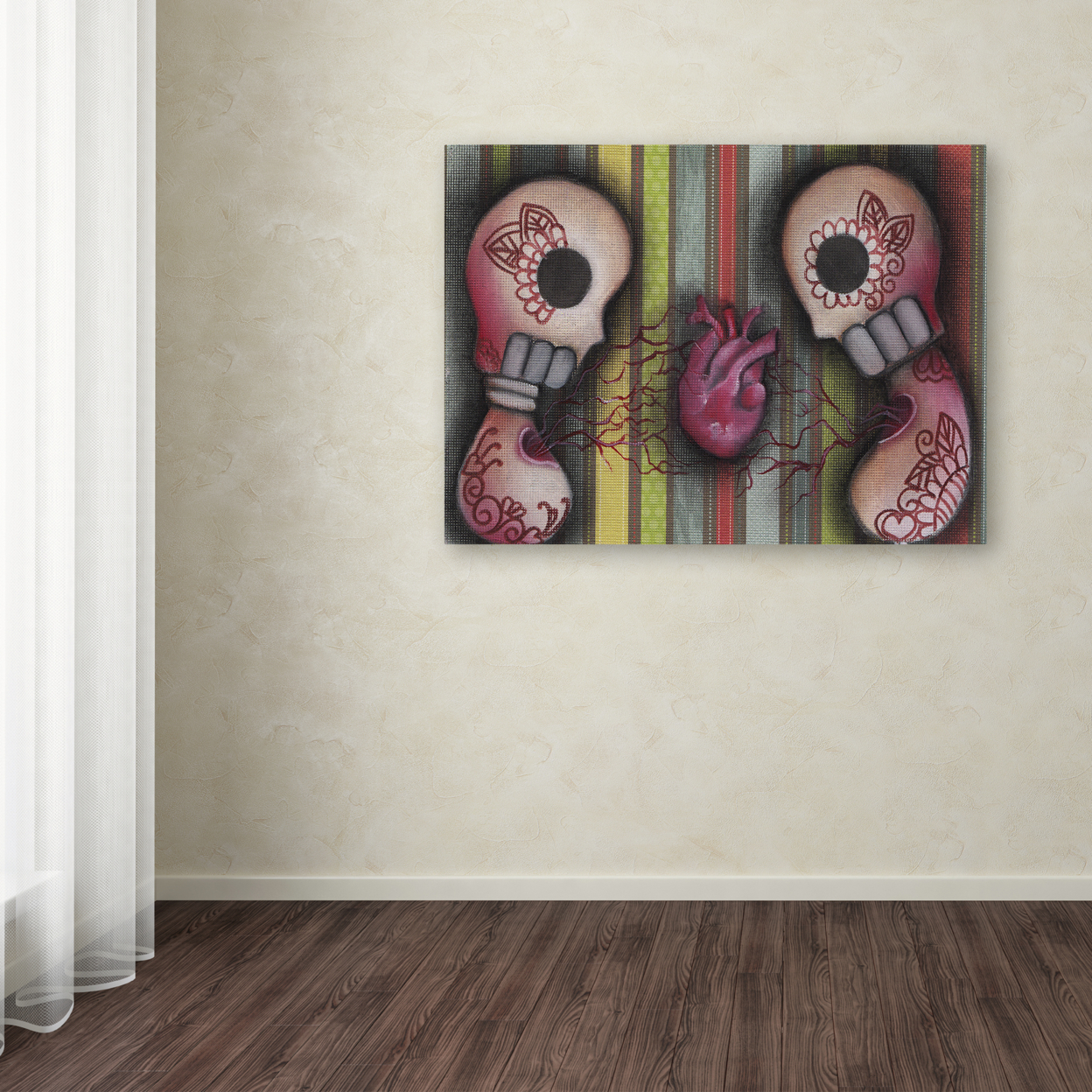 Abril Andrade 'One Love' Canvas Wall Art 35 X 47 Inches