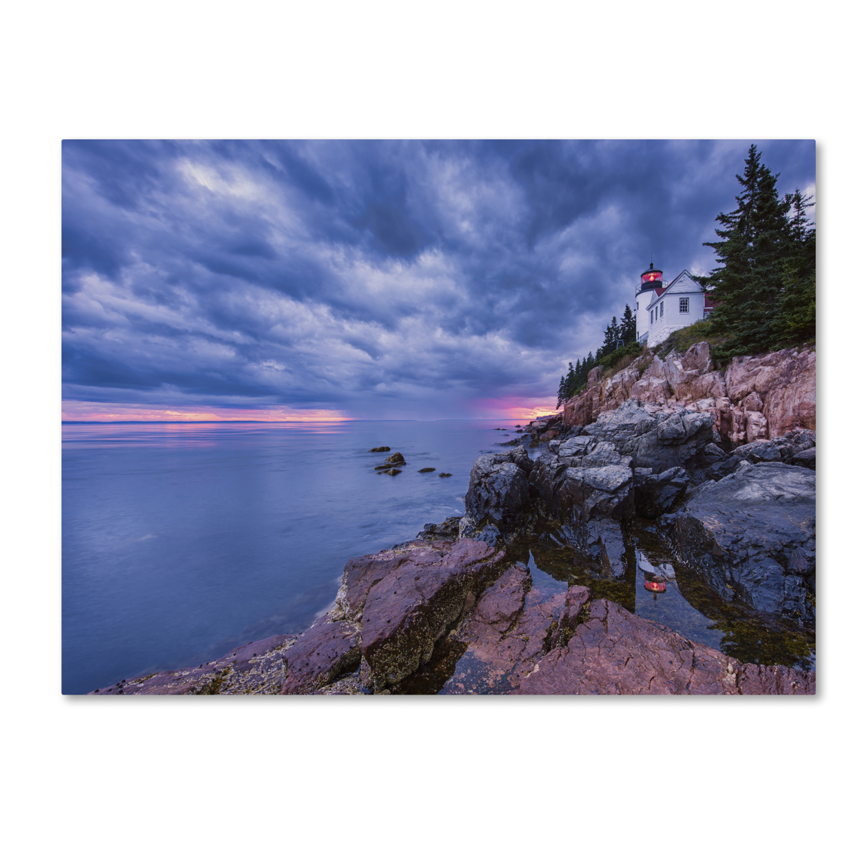 Michael Blanchette Photography 'Beacon Reflection' Canvas Wall Art 35 X 47 Inches