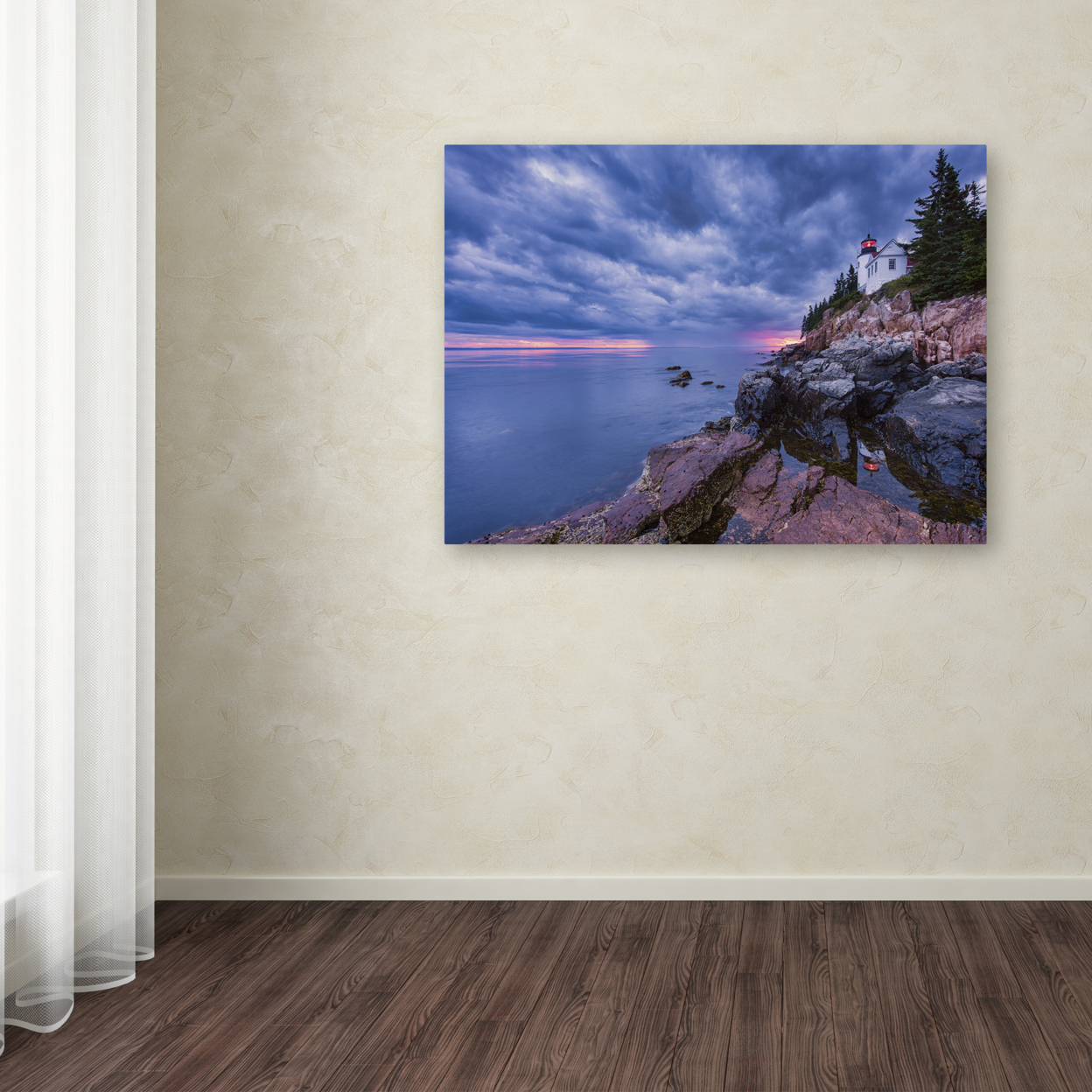Michael Blanchette Photography 'Beacon Reflection' Canvas Wall Art 35 X 47 Inches