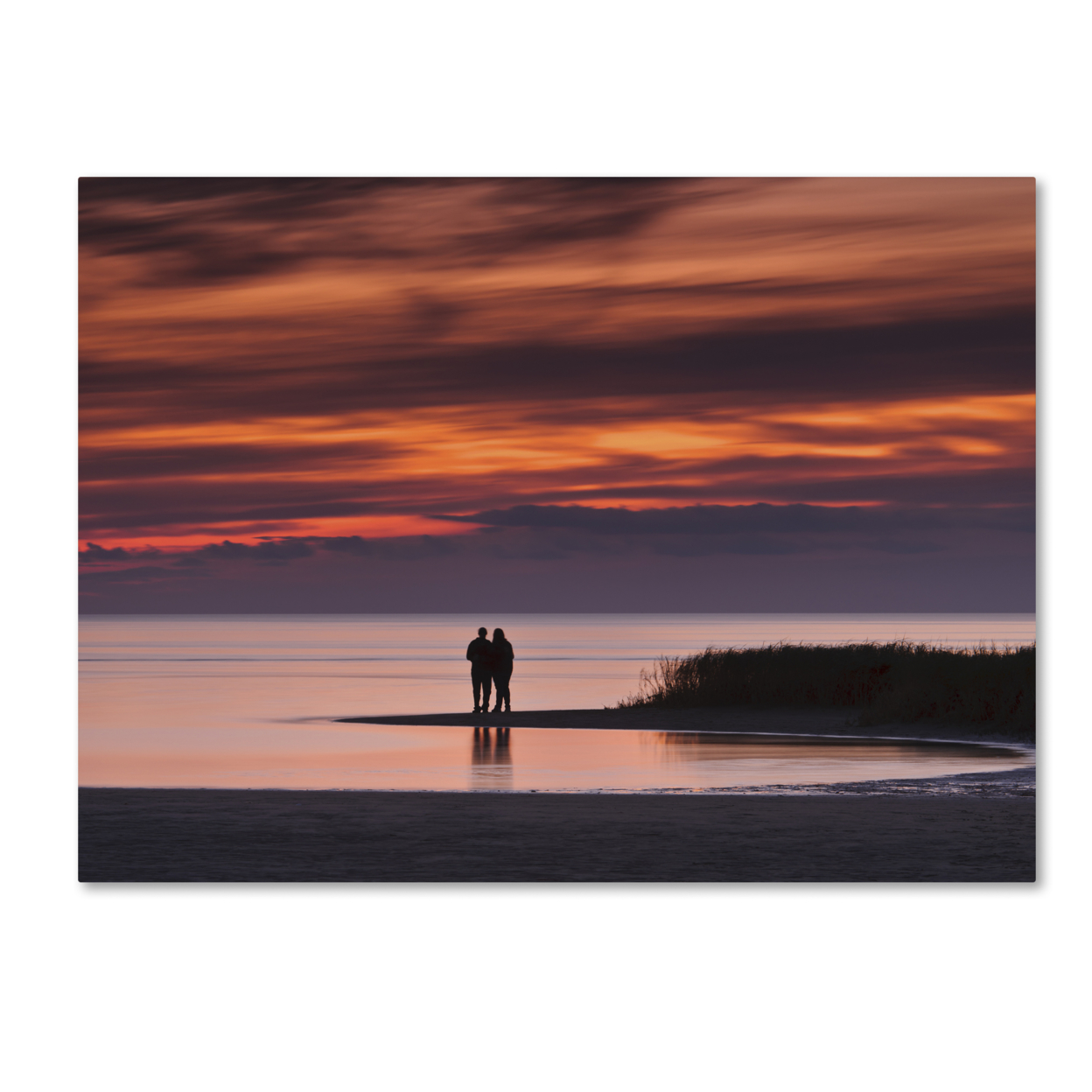 Michael Blanchette Photography 'Romantic Sunset' Canvas Wall Art 35 X 47 Inches