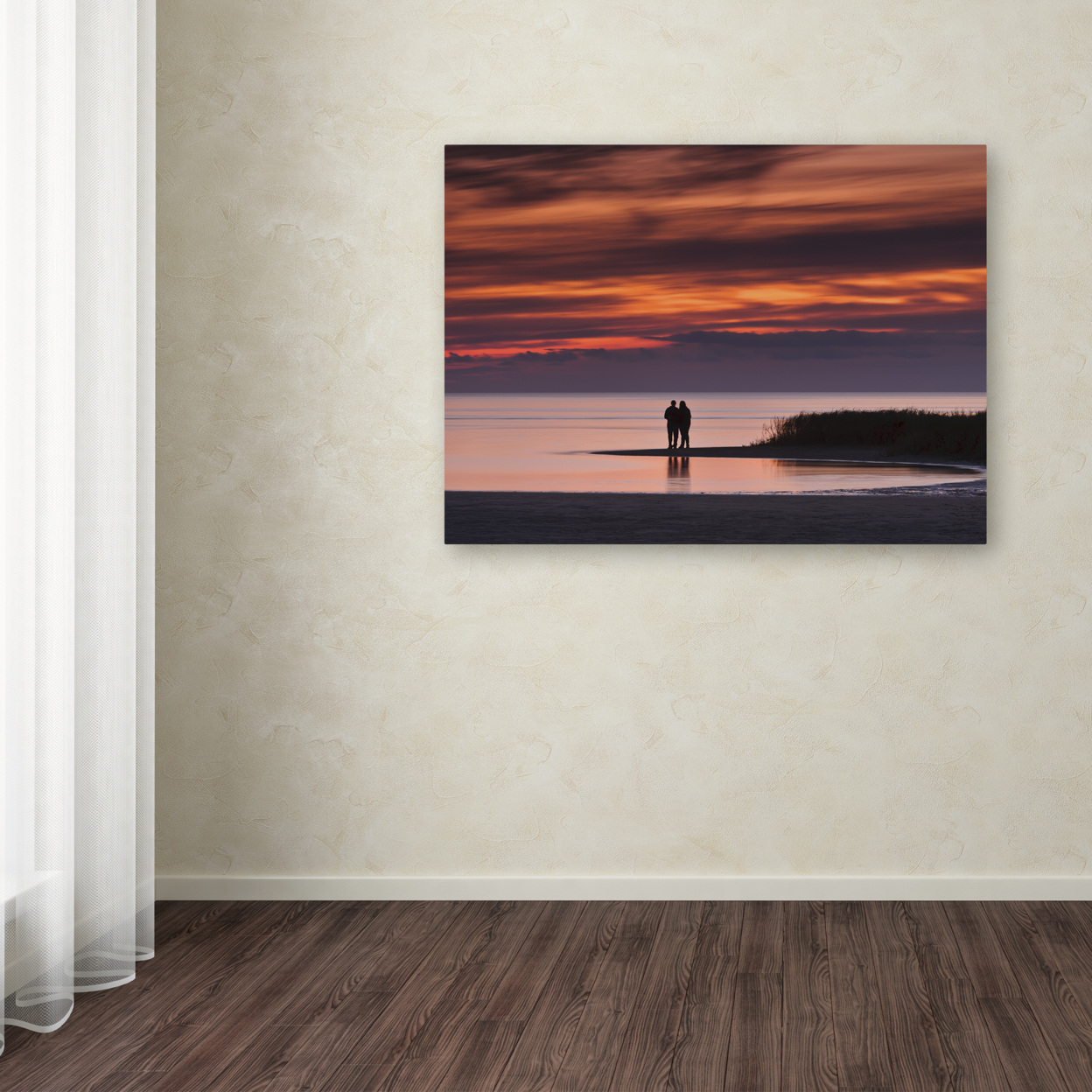Michael Blanchette Photography 'Romantic Sunset' Canvas Wall Art 35 X 47 Inches