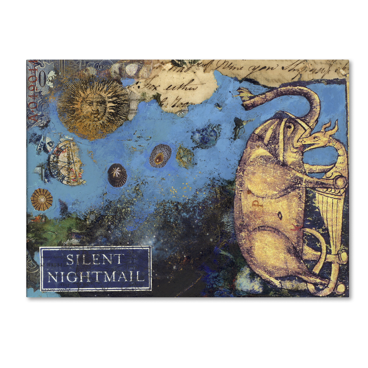Nick Bantock 'Silent Nightmail' Canvas Wall Art 35 X 47 Inches