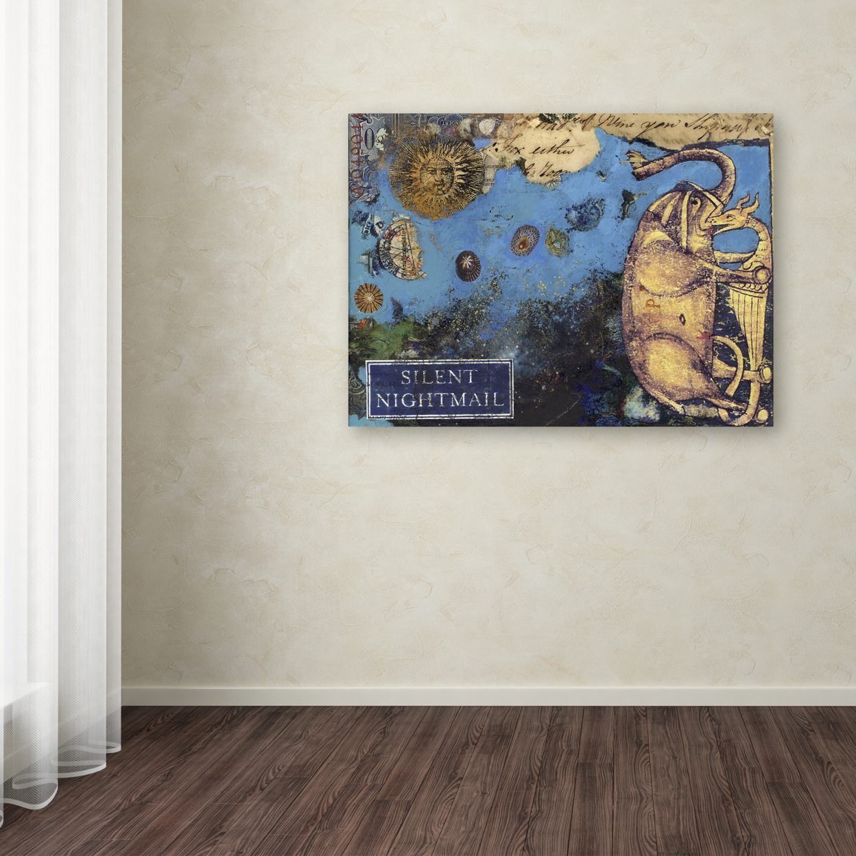 Nick Bantock 'Silent Nightmail' Canvas Wall Art 35 X 47 Inches