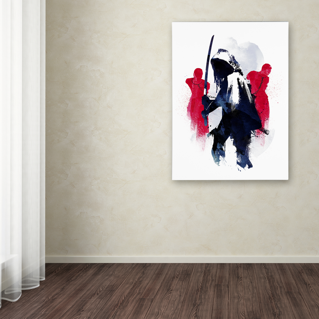 Robert Farkas 'Michonne' Canvas Wall Art 35 X 47 Inches