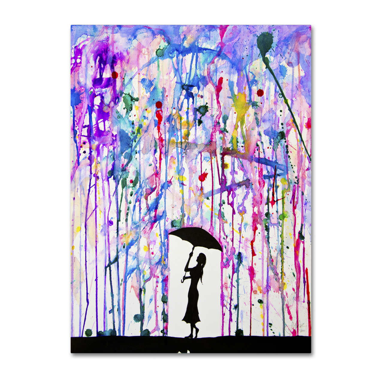 Marc Allante 'Deluge' Canvas Wall Art 35 X 47 Inches