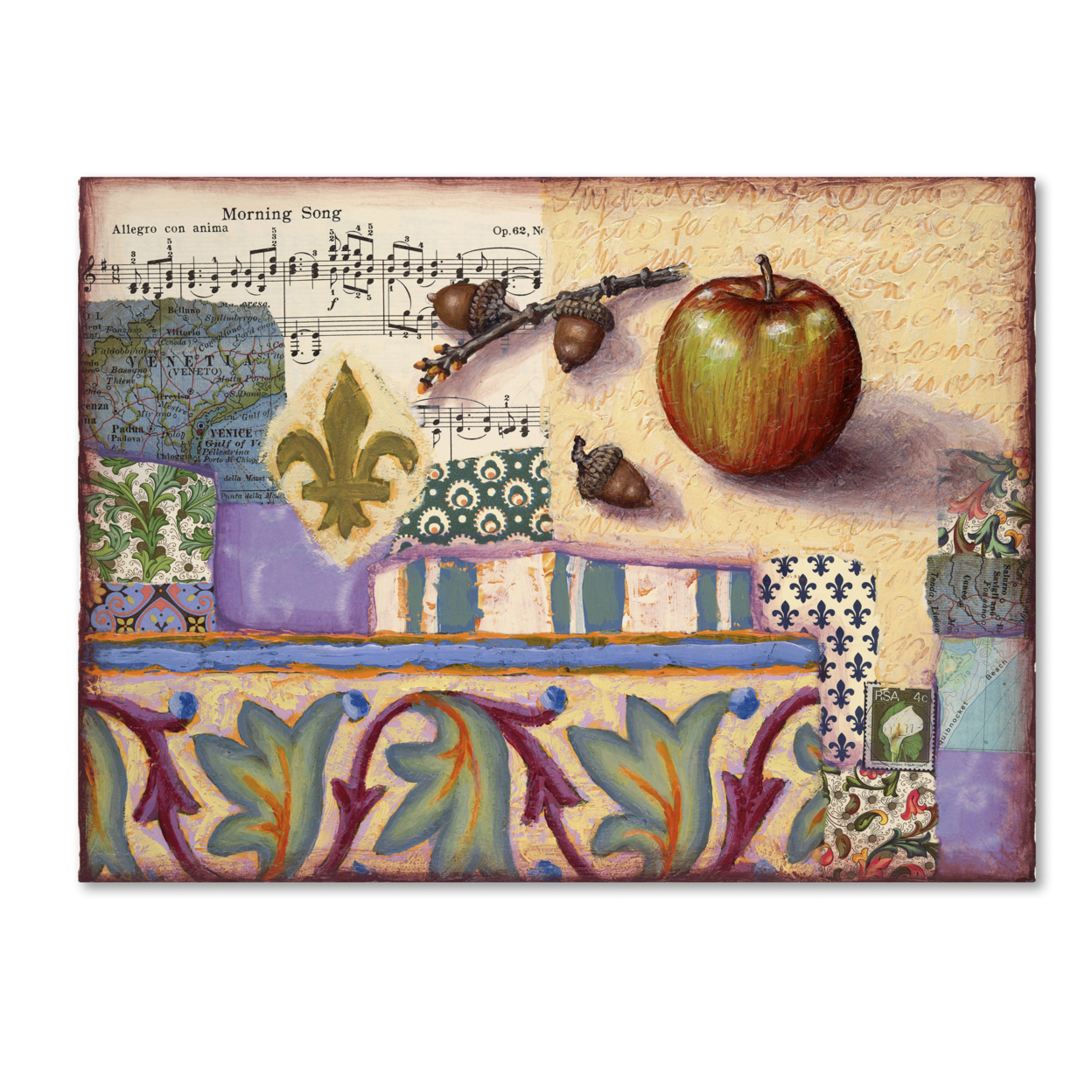 Rachel Paxton 'Venice Apple' Canvas Wall Art 35 X 47 Inches