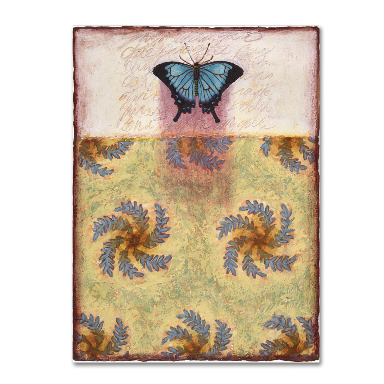 Rachel Paxton 'Tashmoo Butterfly' Canvas Wall Art 35 X 47 Inches