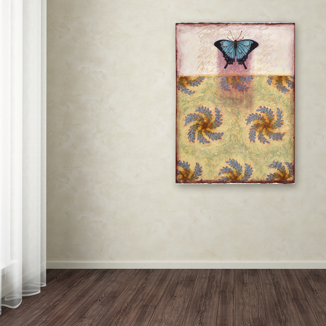 Rachel Paxton 'Tashmoo Butterfly' Canvas Wall Art 35 X 47 Inches