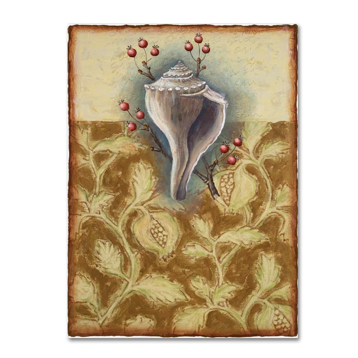 Rachel Paxton 'Salt Meadow Shell' Canvas Wall Art 35 X 47 Inches