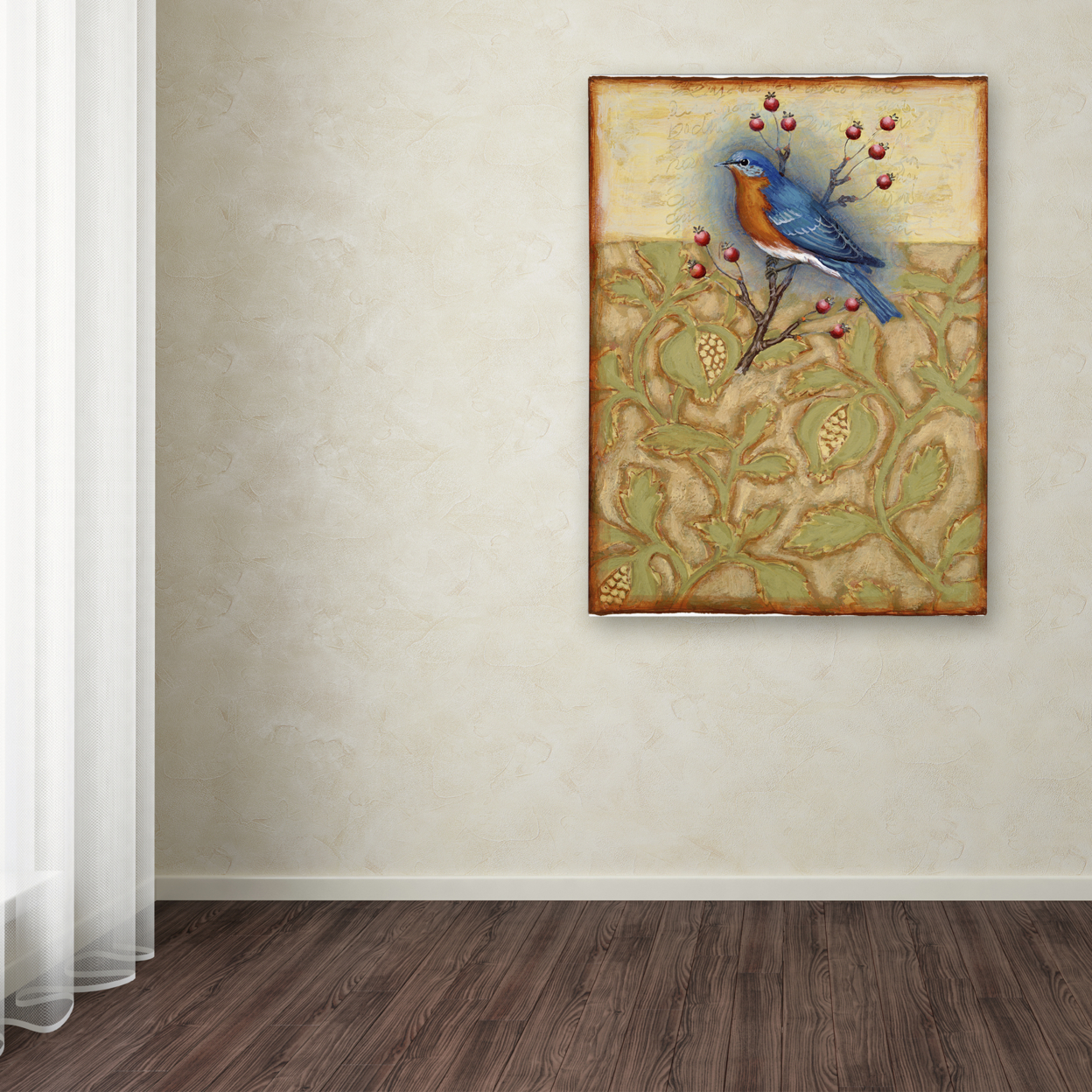 Rachel Paxton 'Salt Meadow Bird' Canvas Wall Art 35 X 47 Inches