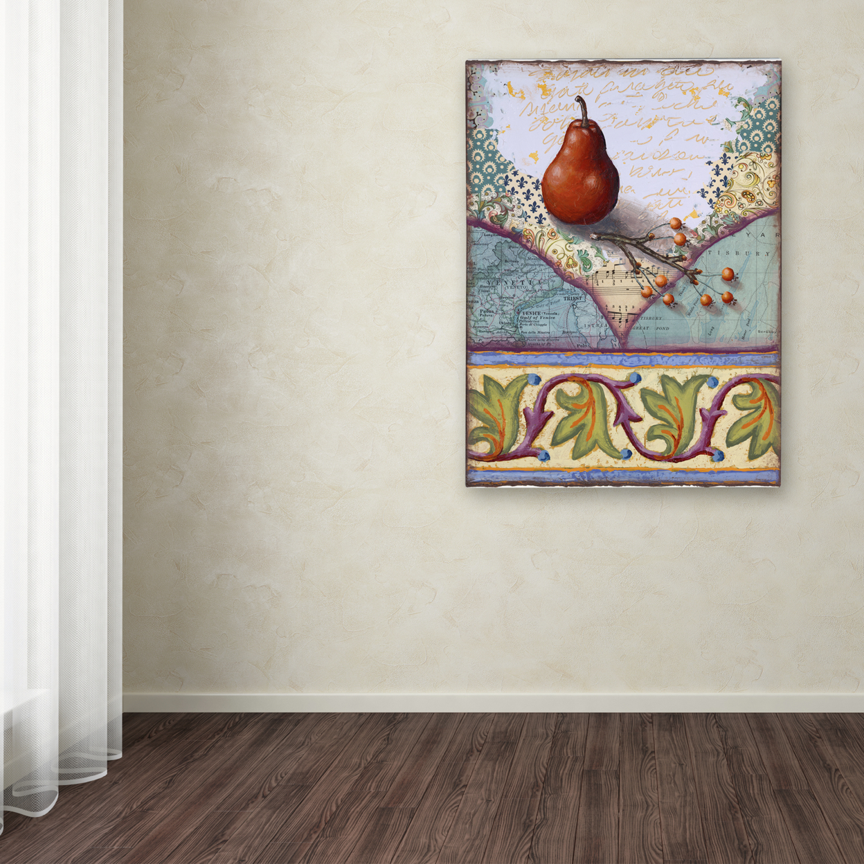 Rachel Paxton 'LC Pear' Canvas Wall Art 35 X 47 Inches