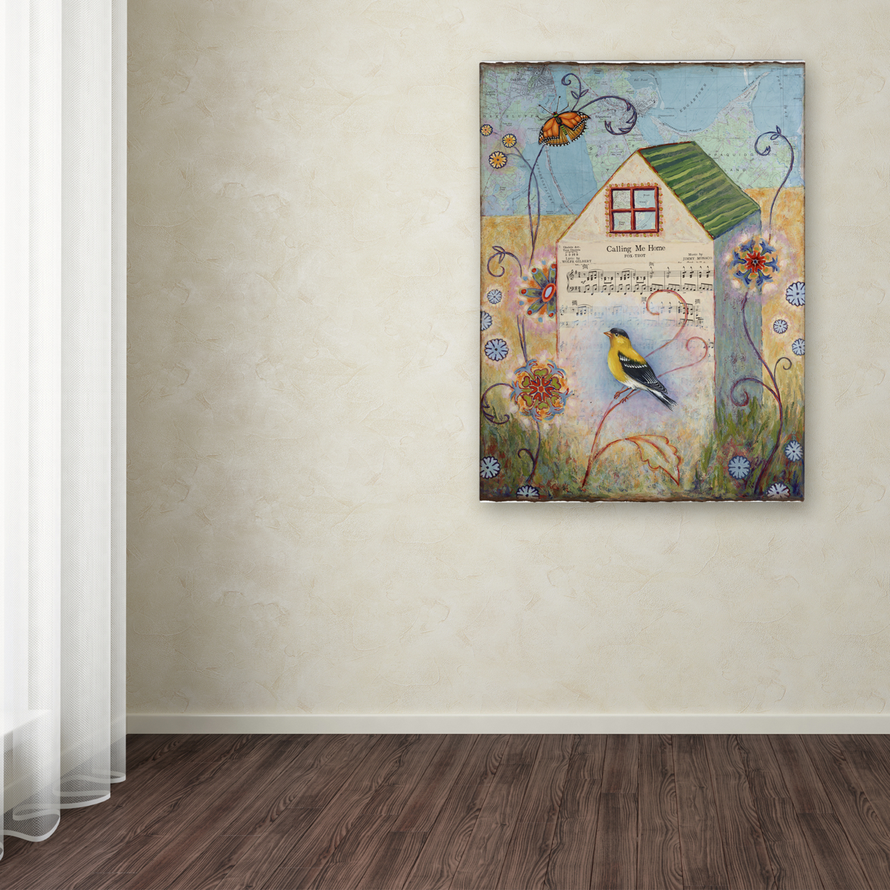 Rachel Paxton 'Home' Canvas Wall Art 35 X 47 Inches