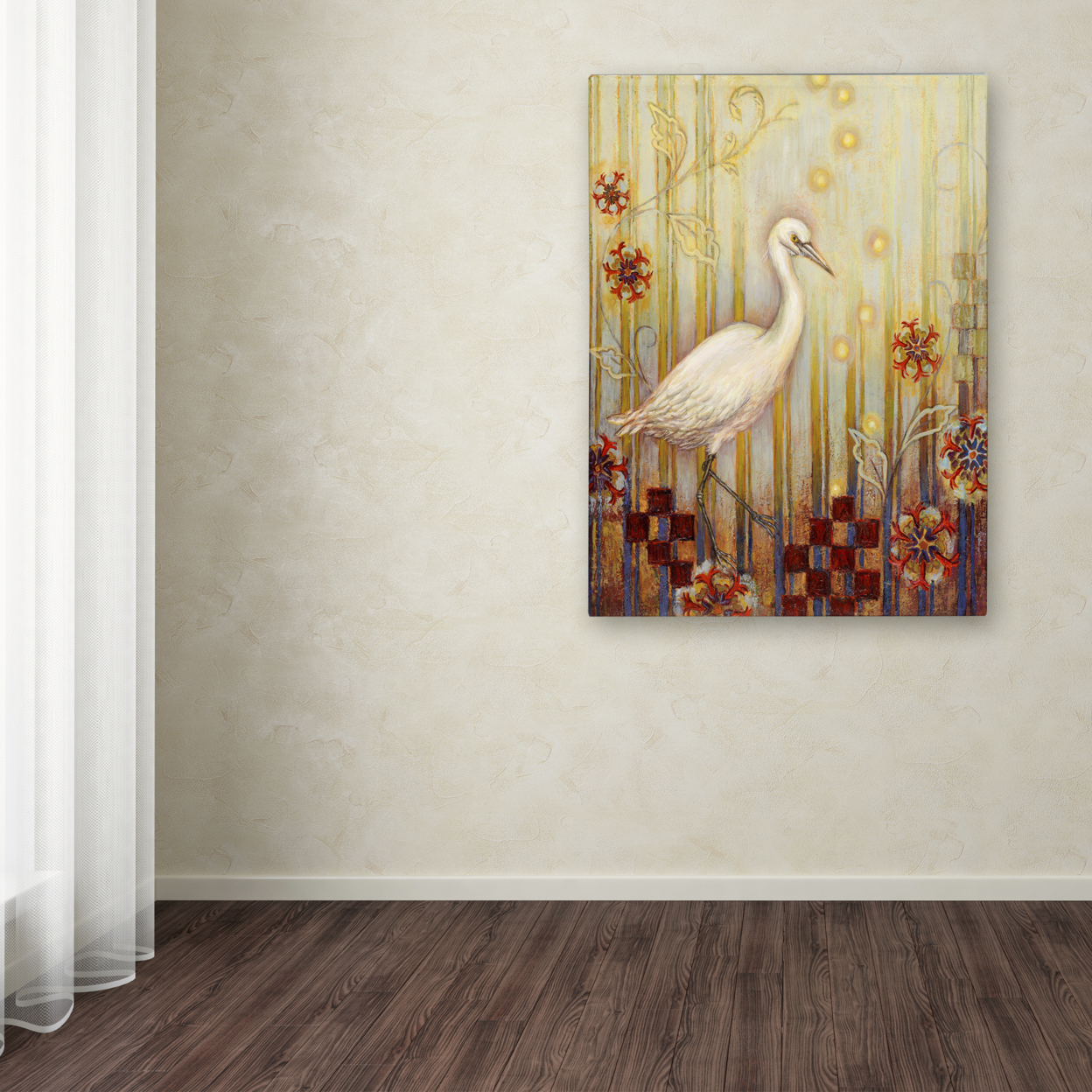 Rachel Paxton 'Ocean Heron' Canvas Wall Art 35 X 47 Inches