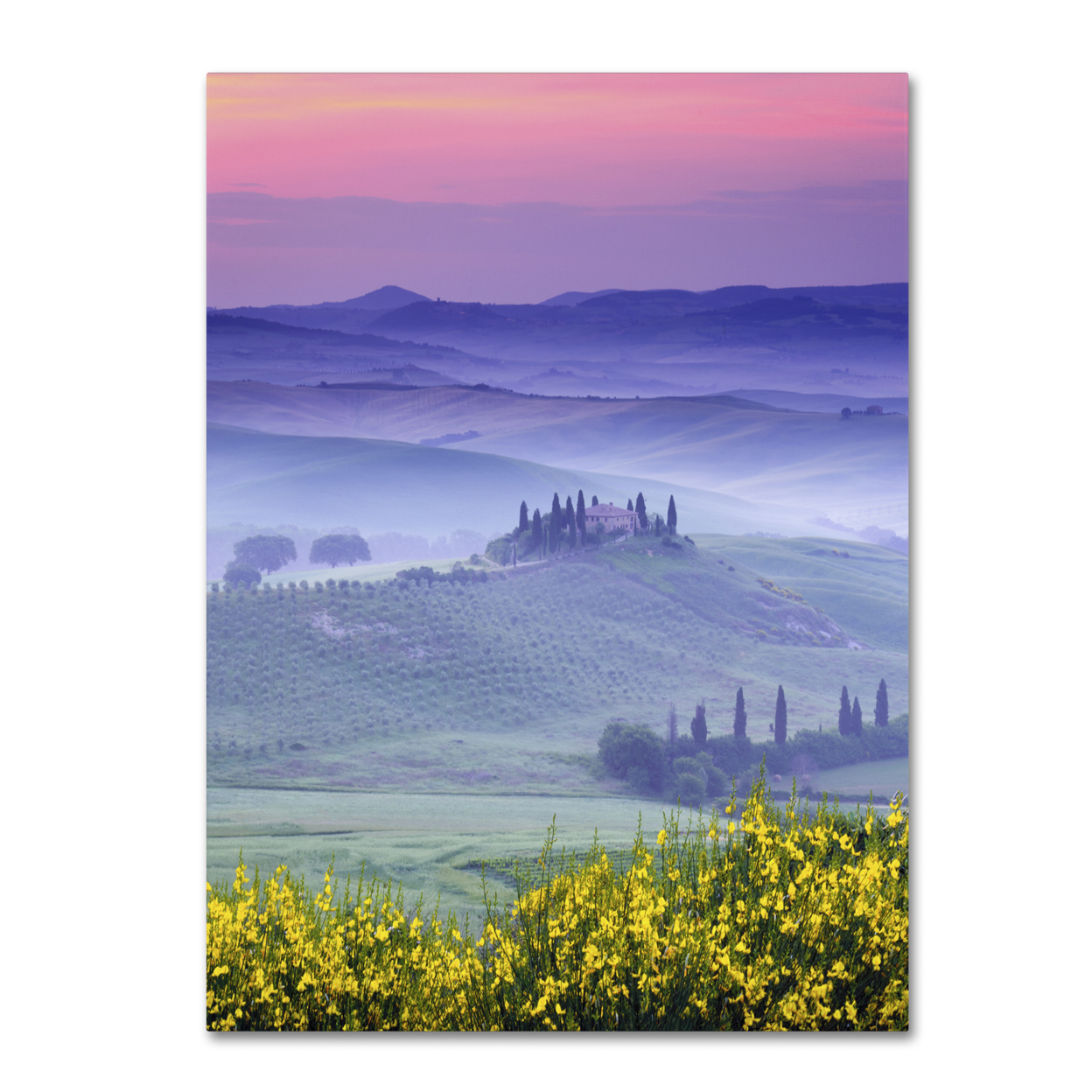 Michael Blanchette Photography 'Dawn Over Belvedere' Canvas Wall Art 35 X 47 Inches