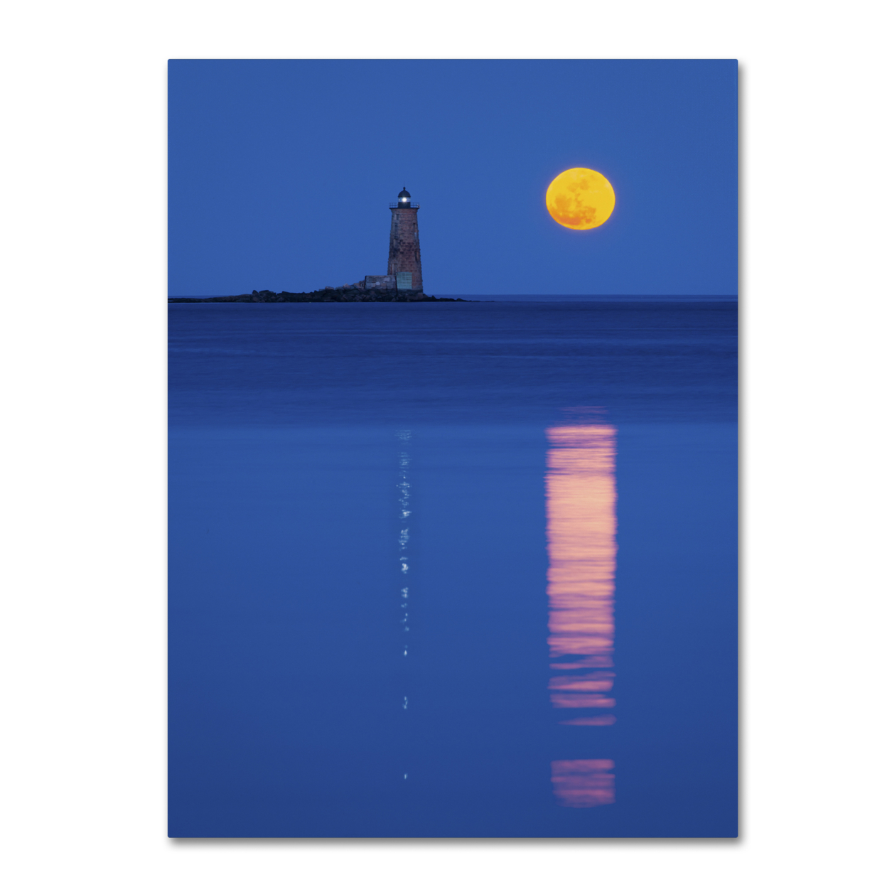 Michael Blanchette Photography 'Moon Reflections' Canvas Wall Art 35 X 47 Inches