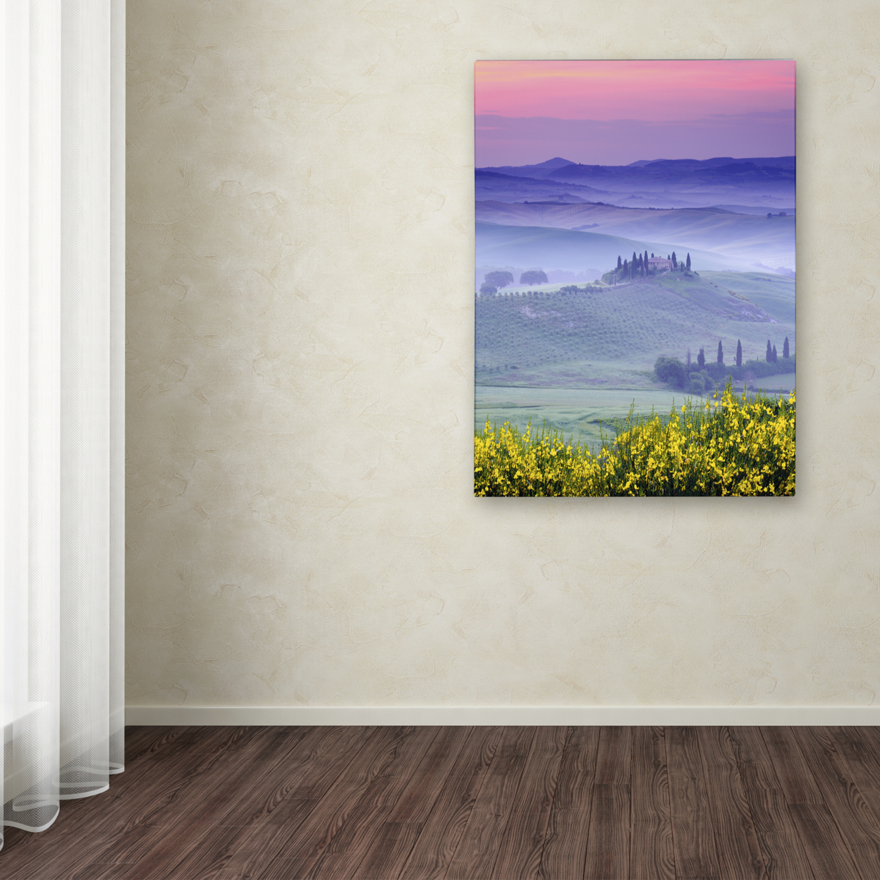 Michael Blanchette Photography 'Dawn Over Belvedere' Canvas Wall Art 35 X 47 Inches