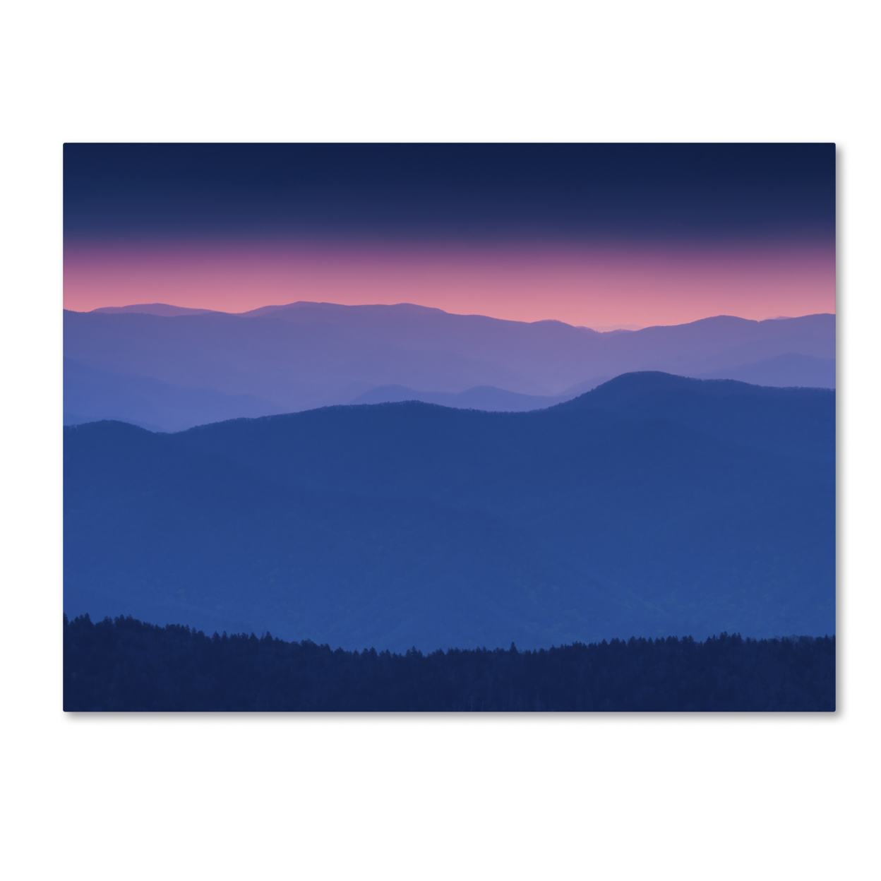 Michael Blanchette Photography 'Purple Mountains' Canvas Wall Art 35 X 47 Inches