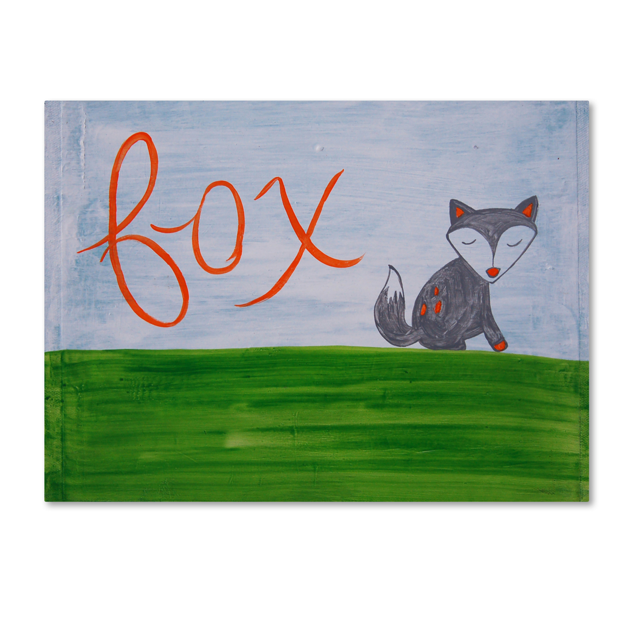 Nicole Dietz 'Fox Sky' Canvas Wall Art 35 X 47 Inches