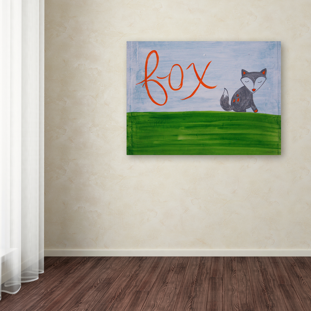 Nicole Dietz 'Fox Sky' Canvas Wall Art 35 X 47 Inches