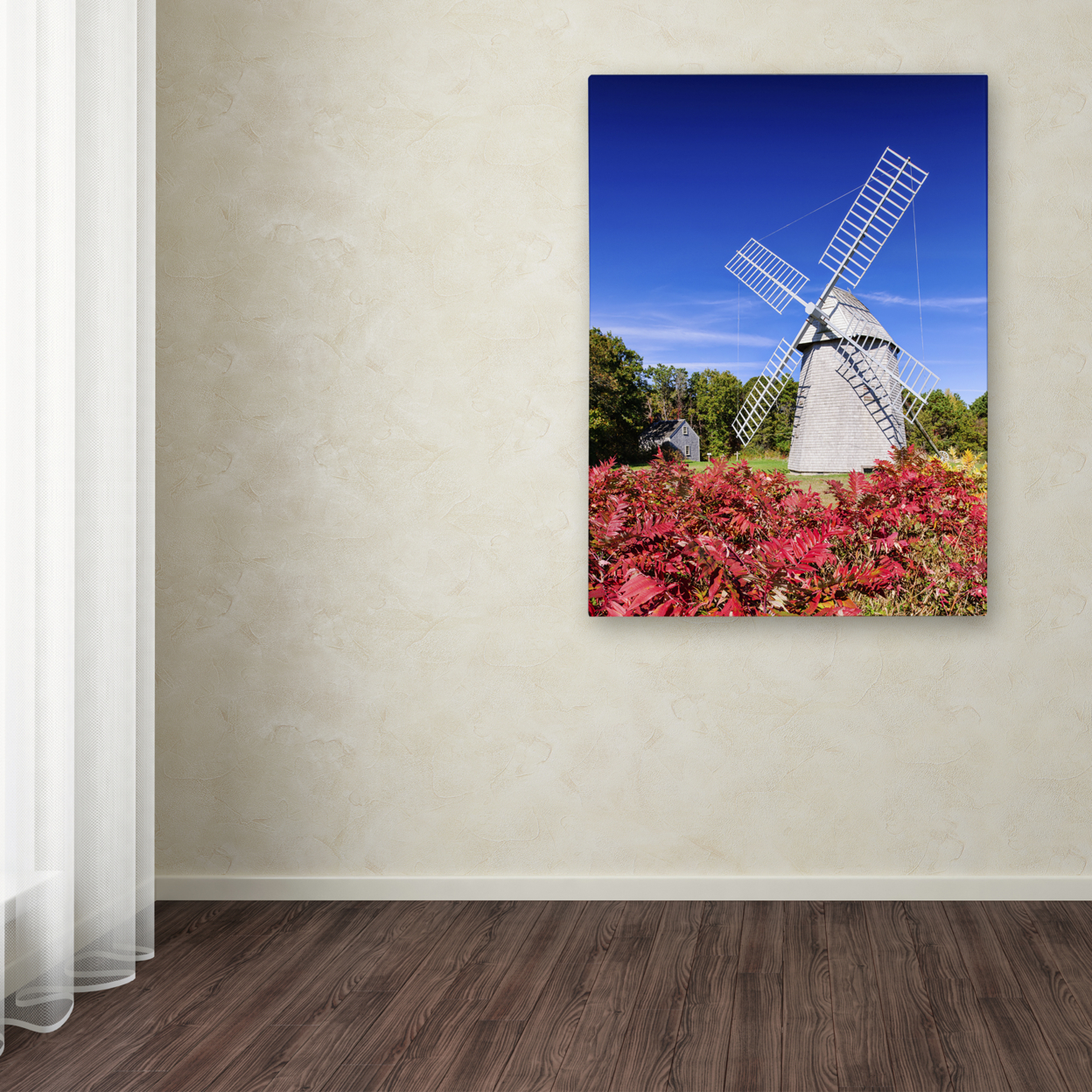 Michael Blanchette Photography 'Higgins Windmill' Canvas Wall Art 35 X 47 Inches