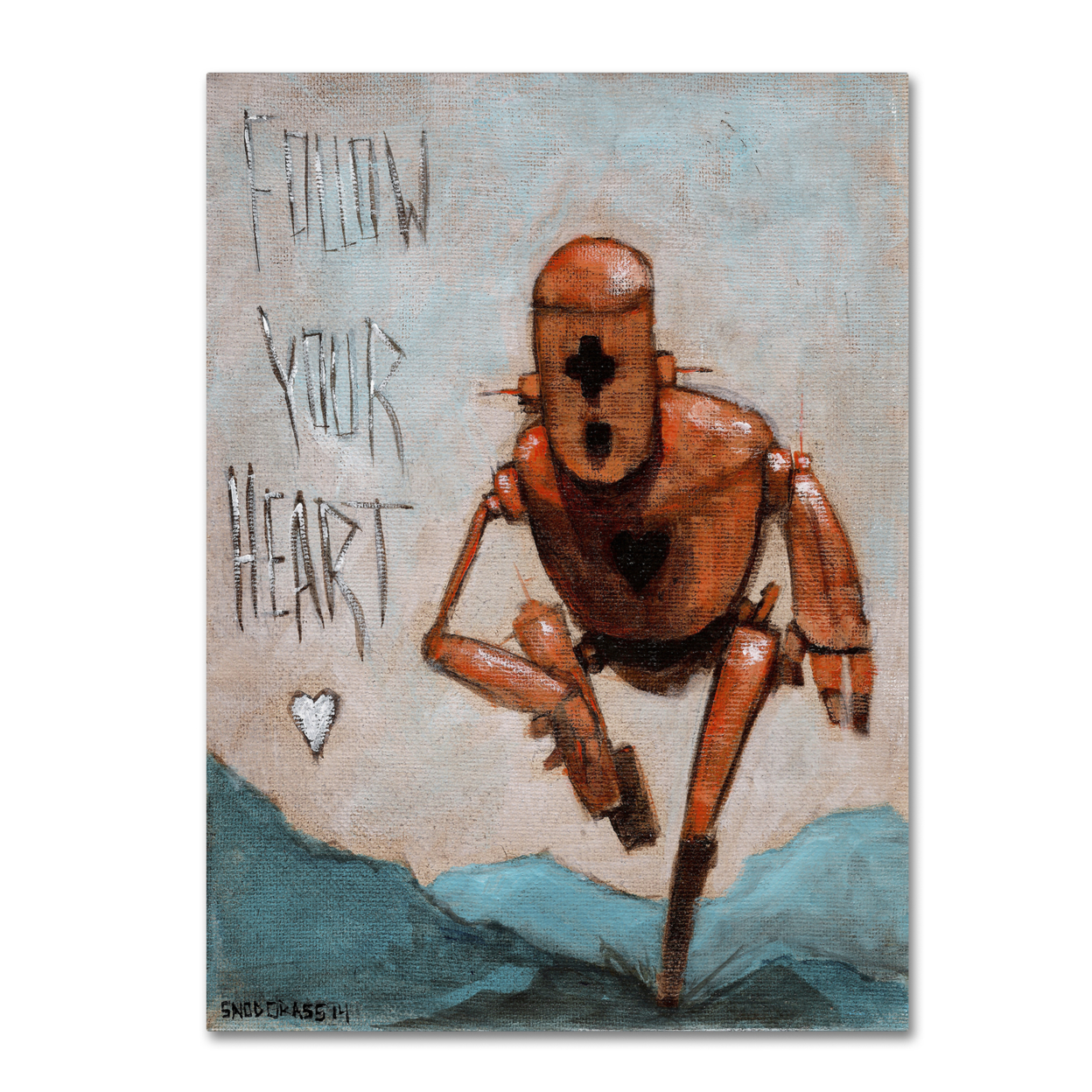 Craig Snodgrass 'Follow Your Heart' Canvas Wall Art 35 X 47 Inches