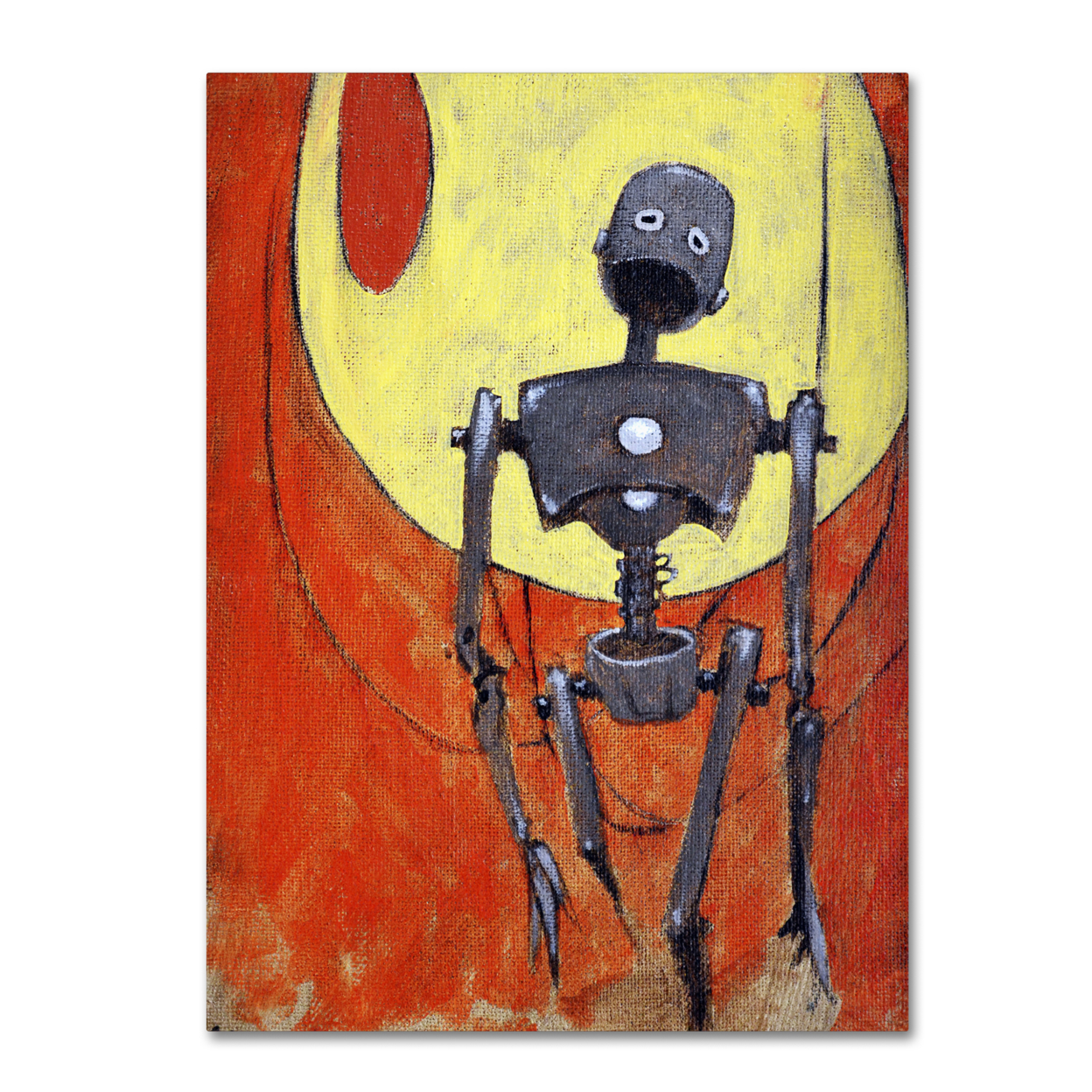 Craig Snodgrass 'Iron Bot' Canvas Wall Art 35 X 47 Inches