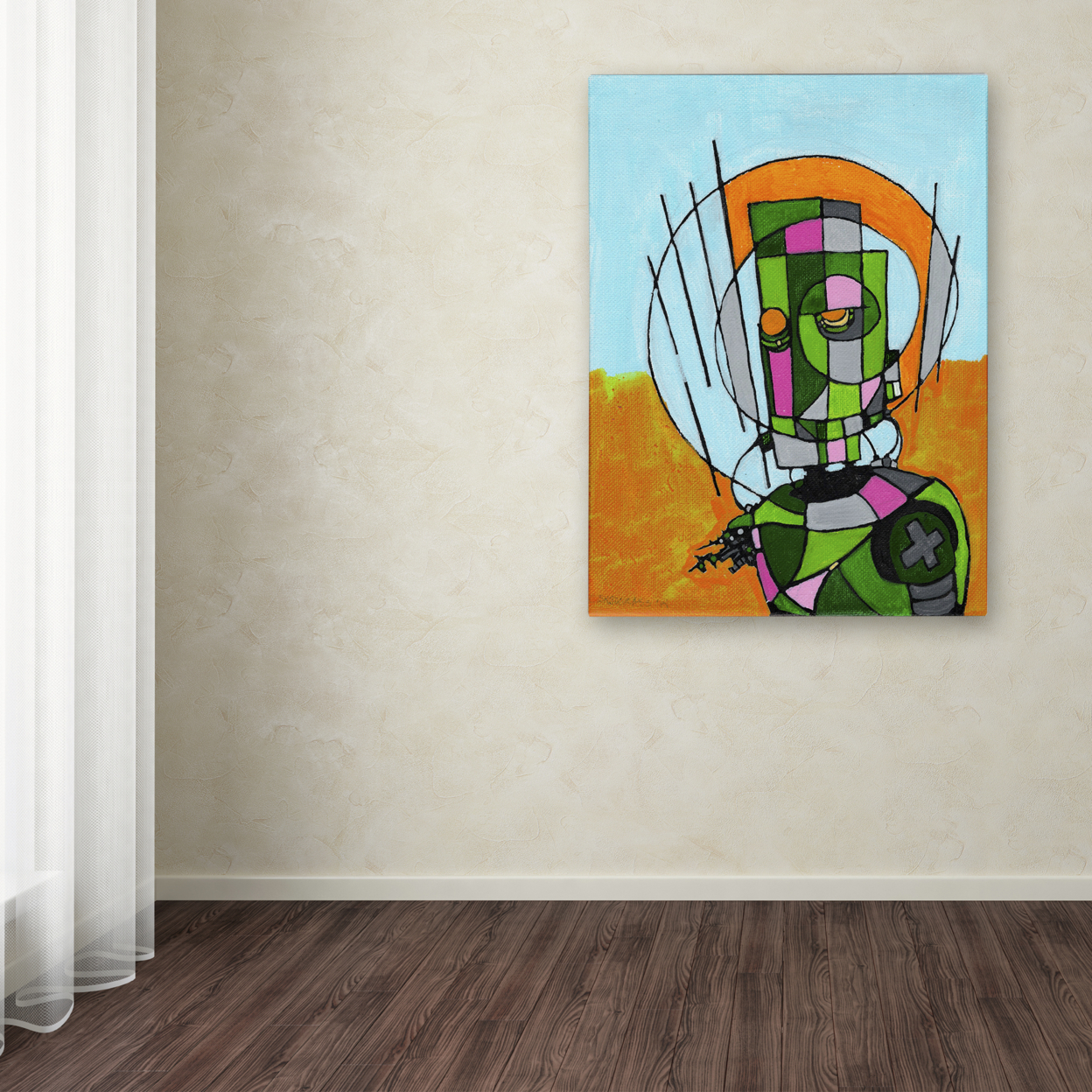 Craig Snodgrass 'Segmented Man II' Canvas Wall Art 35 X 47 Inches
